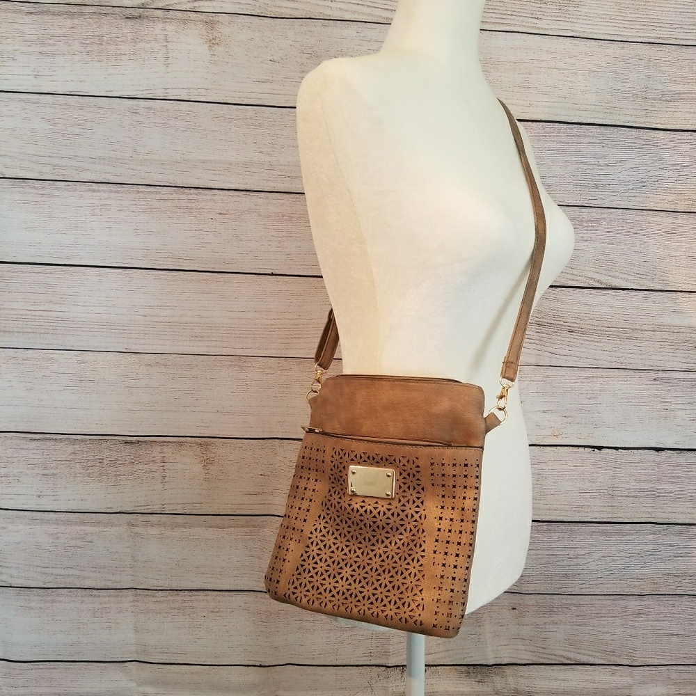 Brown cross body bag purse
